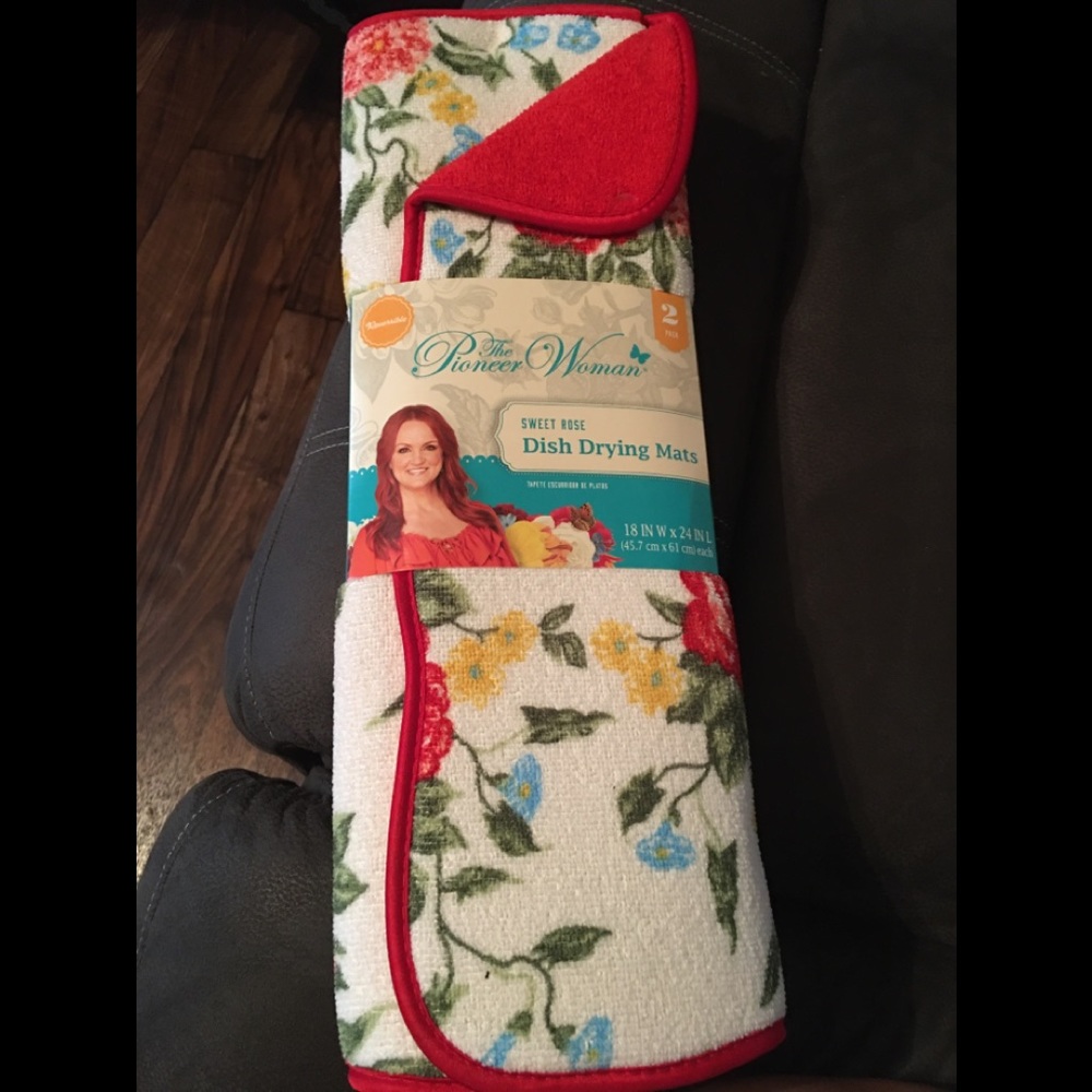 Pioneer woman dish drying mats